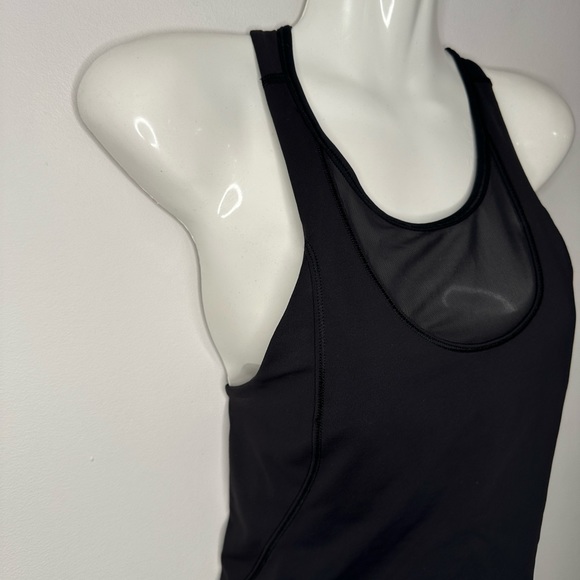 Lululemon | Womens Black Mesh Panel Racerback Active Workout Tank Top Sz 4 - Picture 2 of 11